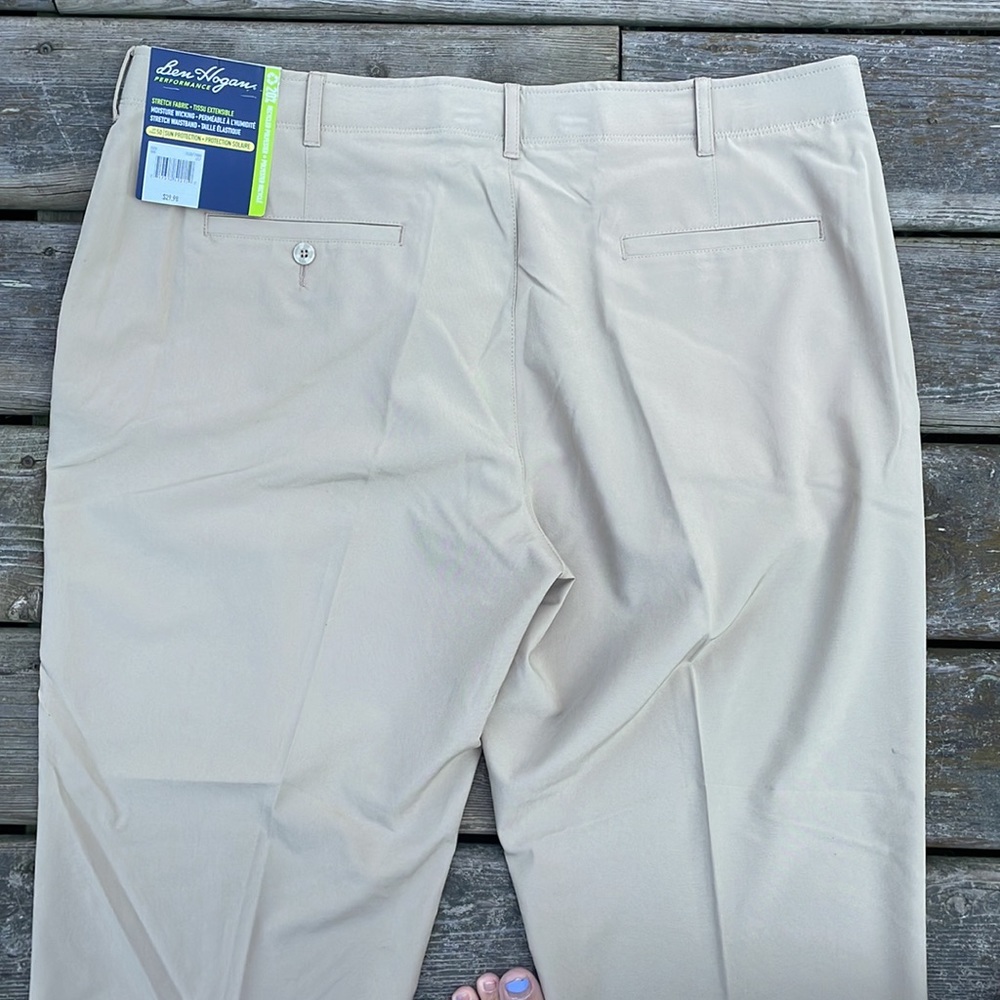 NWT Ben Hogan Performance Men's Stretch Flat Front Active Flex Pant - Picture 4 of 8